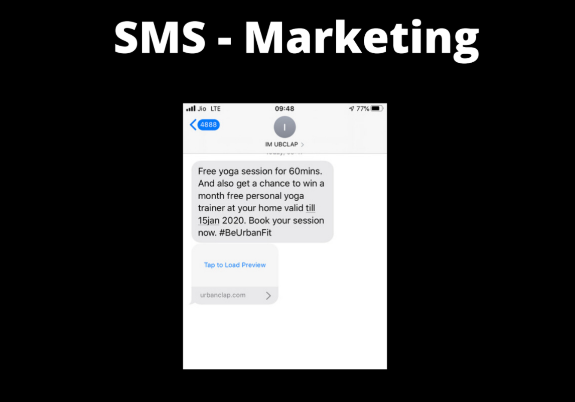 urbanclap marketing strategy SMS - Urban Company Marketing Strategy and Case Study