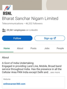 BSNL marketing strategy Linkedin