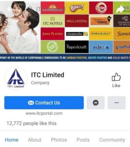 ITC Marketing Strategy and SWOT Analysis - ITC Digital Marketing Strategy - Facebook Profile