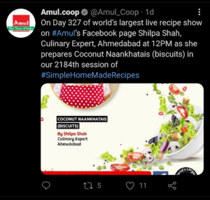 Marketing Strategy of Amul Case Study - Amul’s Digital Marketing Strategy - Twitter