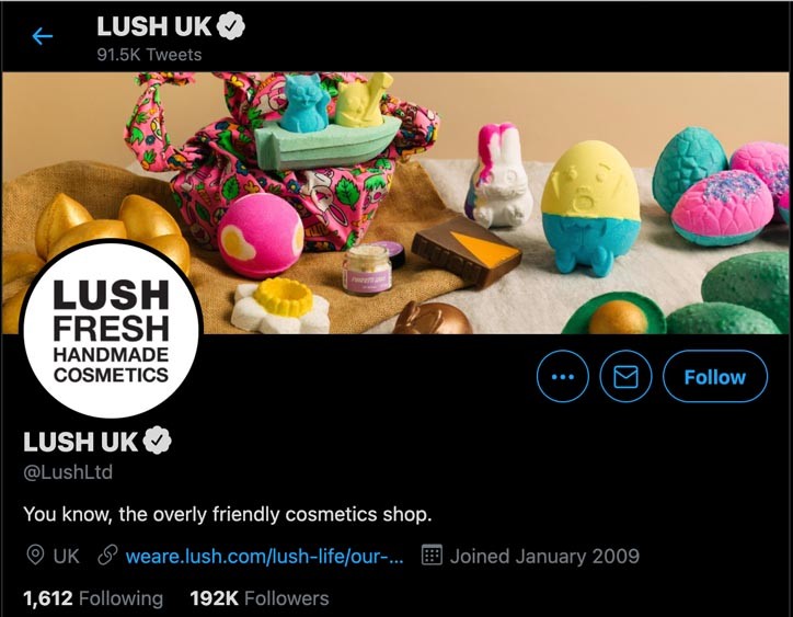 Marketing Strategy of Lush - A Case Study - Digital Marketing Strategy - Twitter