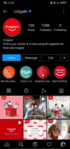 Colgate Instagram Handle | Marketing Strategy of Colgate | IIDE 