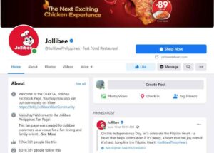 Jollibee Facebook - Marketing Strategy of Jollibee | IIDE