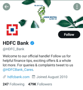 HDFC Twitter Account | Marketing Strategy of HDFC Bank | IIDE