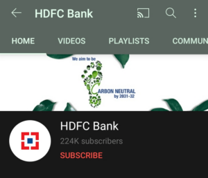 HDFC Bank Youtube Handle | Marketing Strategy of HDFC Bank | IIDE