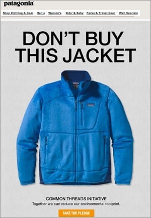 Patagonia Advertising campaigns - Patagonia Marketing Strategy