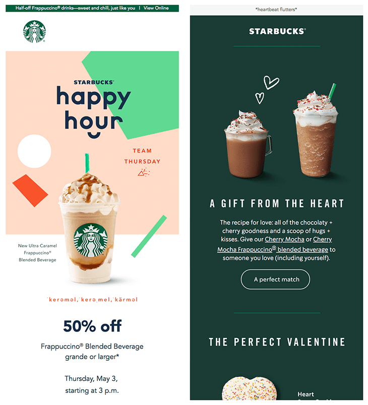 starbucks- benefits of email marketing