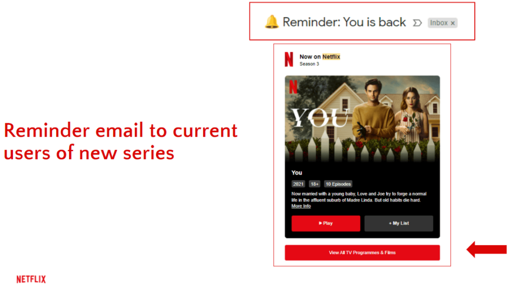 Email Marketing - Marketing Strategy of Netflix - IIDE