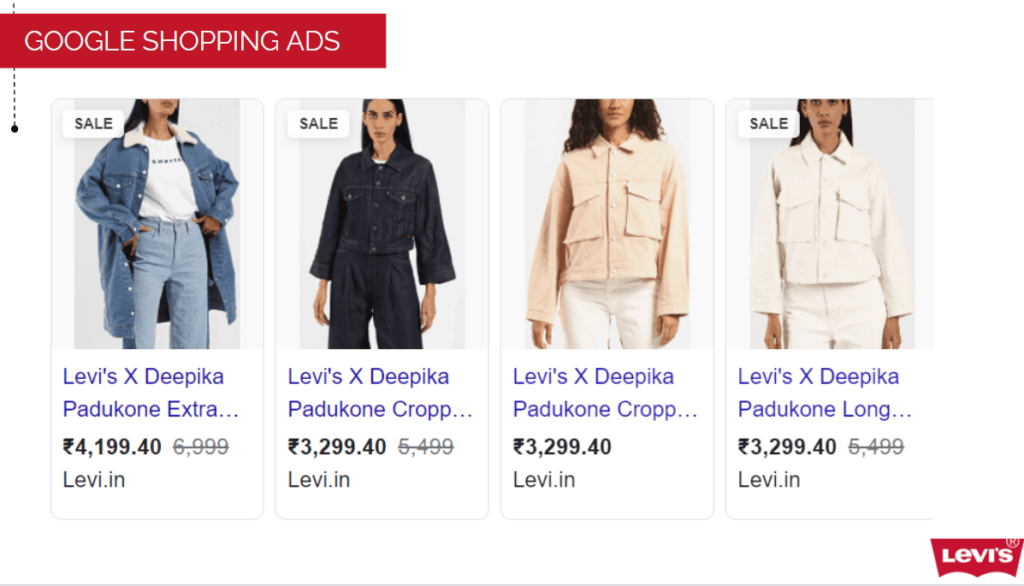 Google Shopping Ads - Marketing Strategy of Levis - IIDE