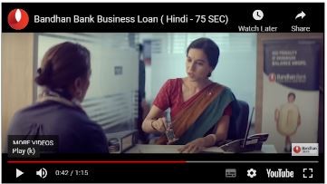  Marketing Strategy of Bandhan Bank - Bandhan Bank Business Loan Ads