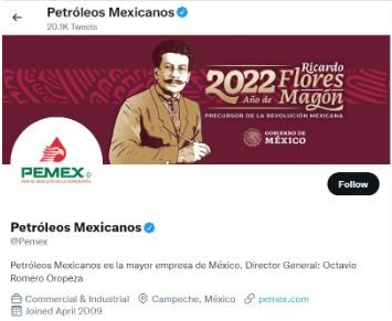 Marketing Strategy of Pemex - Twitter