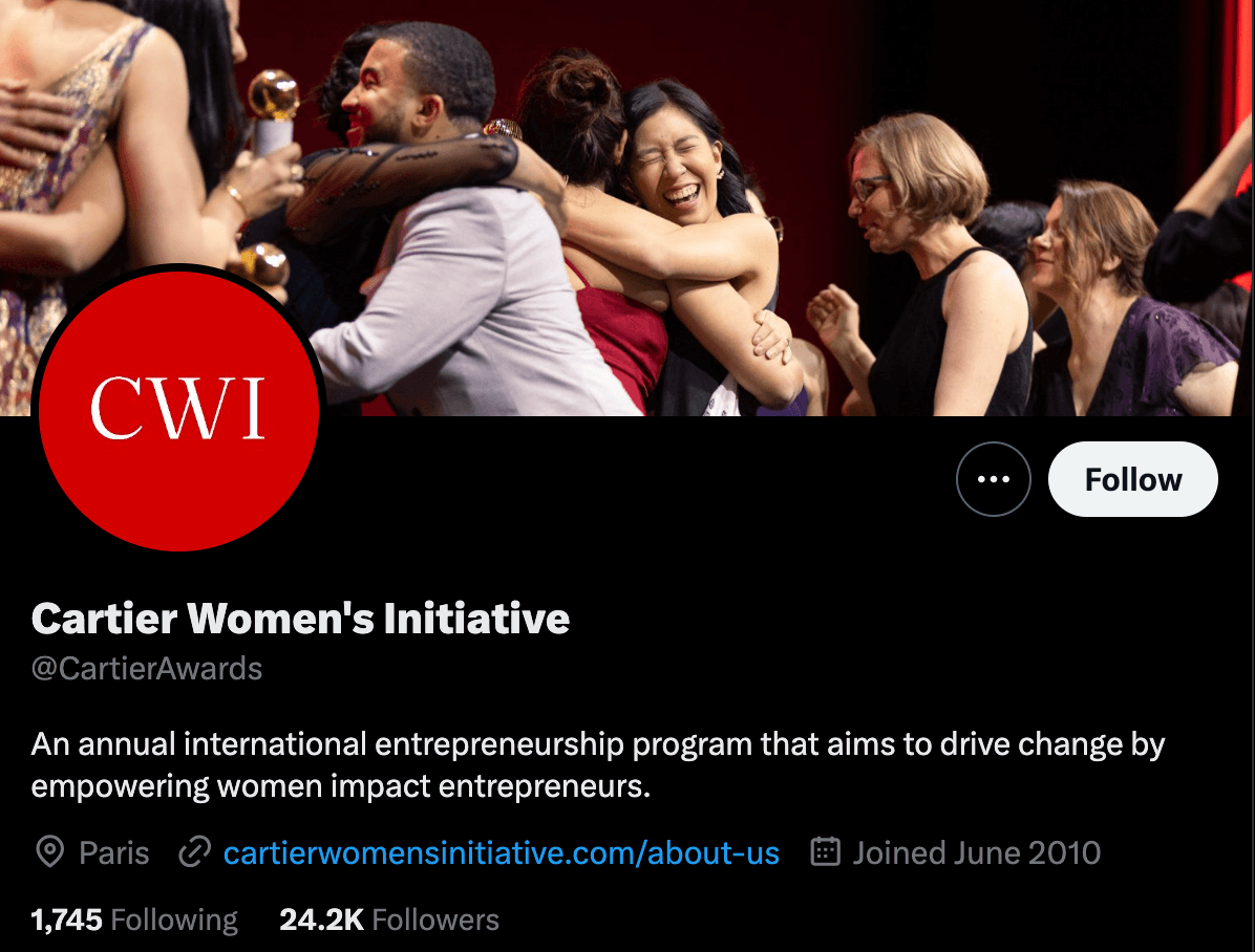 Cartier Women Initiative