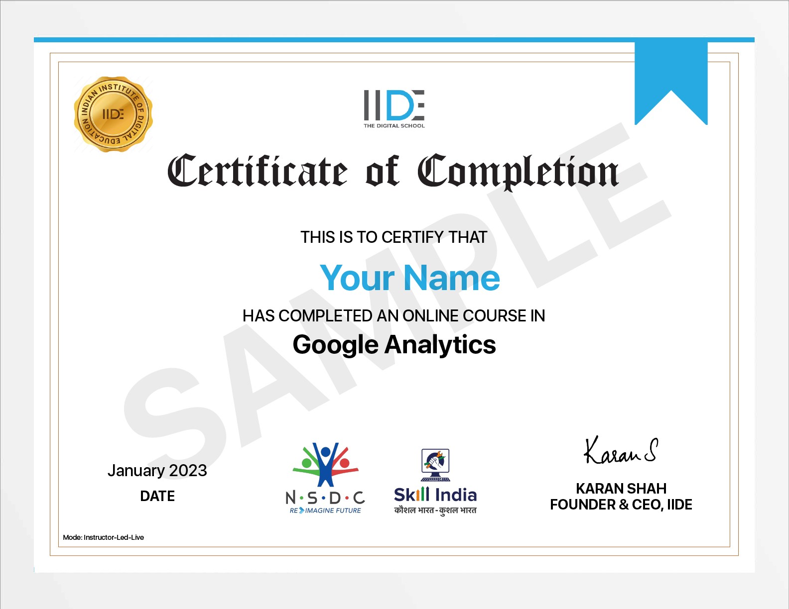 Google Analytics Course Online - Certificate