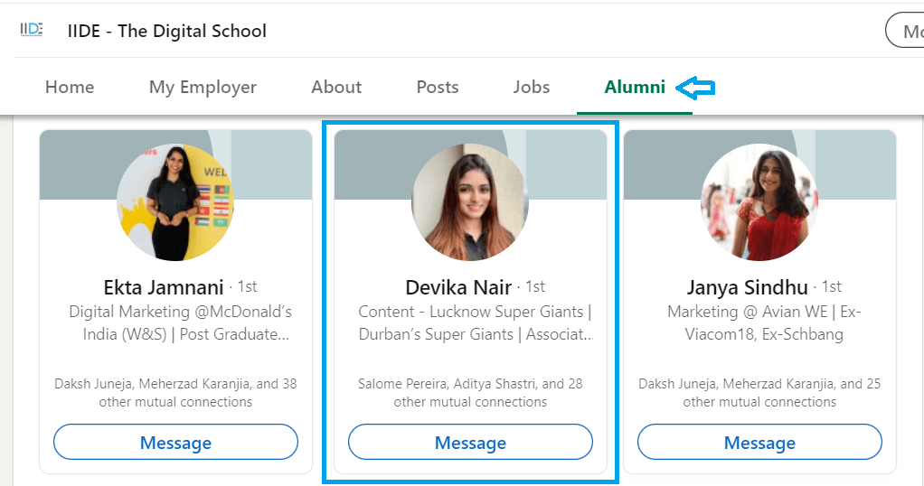 Digital Marketing Courses in Chennai - Linkedin Screenshot