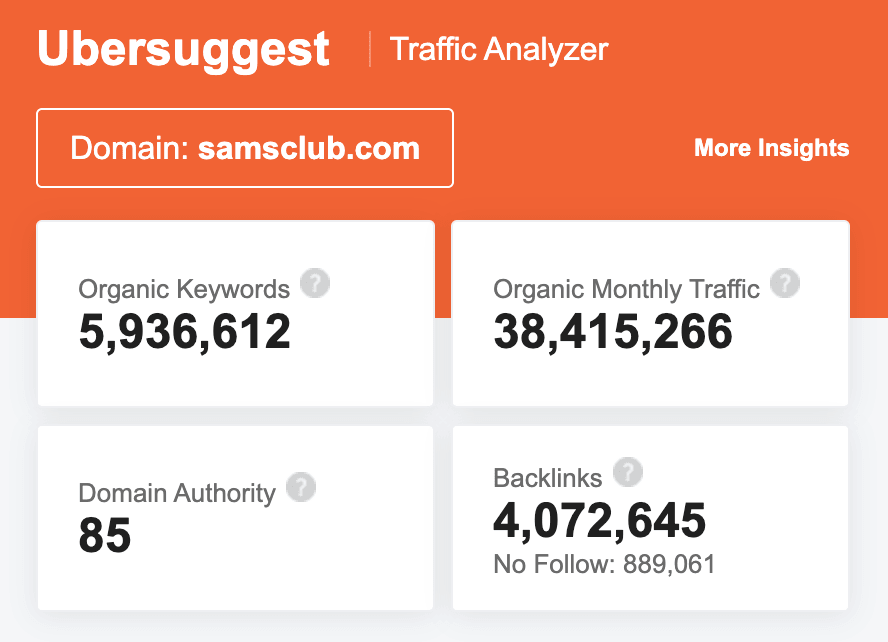 sam's club seo