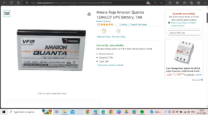 Amazon amaron battery