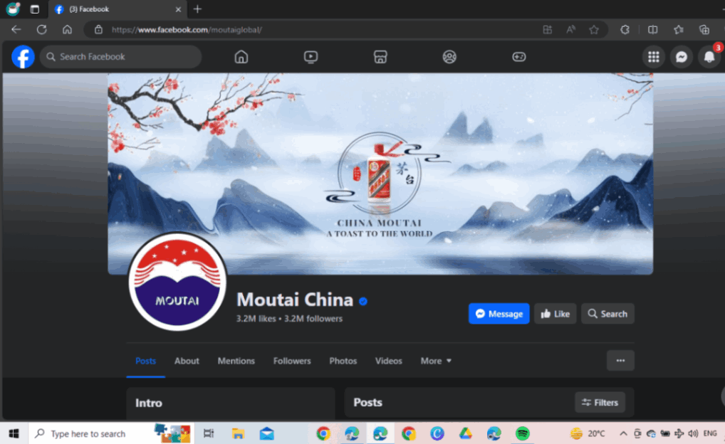 Moutai Facebook Profile